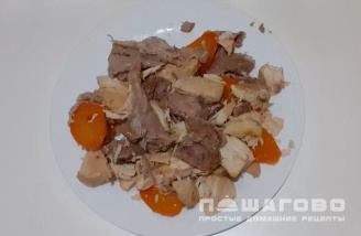 Фото приготовления рецепта: Рийет из индейки и курицы - шаг 3