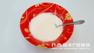 Фото приготовления рецепта: Фруктовый салат в сметанном желе - шаг 4