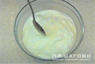 Фото приготовления рецепта: Сыр филадельфия из сметаны и йогурта - шаг 1