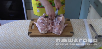 Фото приготовления рецепта: Цыпленок табака в пакете для запекания - шаг 3