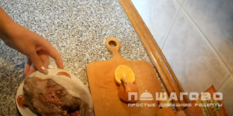 Фото приготовления рецепта: Заливной язык - шаг 3