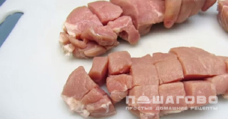 Фото приготовления рецепта: Гуляш из свинины с подливкой - шаг 1