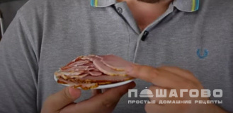 Фото приготовления рецепта: Клубный сэндвич - шаг 3