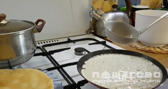 Фото приготовления рецепта: Налистники на воде - шаг 4