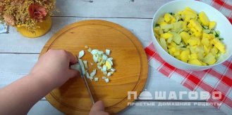 Фото приготовления рецепта: Мясной салат Оливье с говядиной - шаг 4