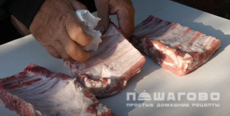 Фото приготовления рецепта: Свиные ребрышки по-канадски - шаг 1