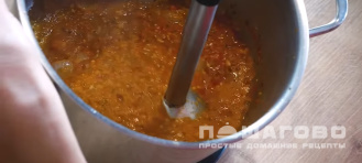 Фото приготовления рецепта: Горячий гаспачо в домашних условиях - шаг 3