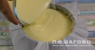 Фото приготовления рецепта: Чизкейк баскский - шаг 5