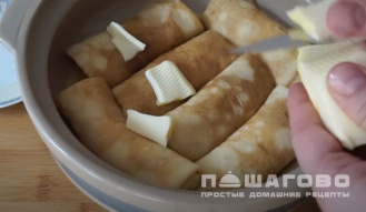 Фото приготовления рецепта: Блинчики с творожной начинкой - шаг 17