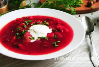 Фото приготовления рецепта: Свекольник классический на мясном бульоне - шаг 4