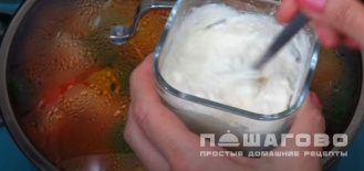 Фото приготовления рецепта: Паприкаш с курицей - шаг 12