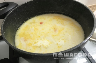 Фото приготовления рецепта: Суп из трески с овощами по-норвежски - шаг 7