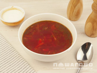Фото приготовления рецепта: Русский борщ - шаг 7
