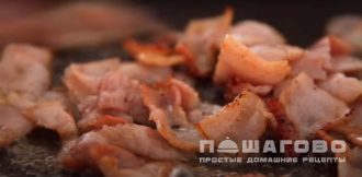 Фото приготовления рецепта: Паста карбонара с беконом - шаг 4