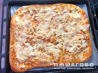Фото приготовления рецепта: Пицца с курицей - шаг 2