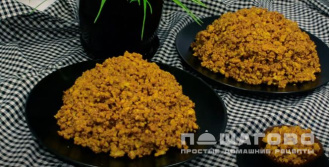 Фото приготовления рецепта: Торт «Муравейник» без использования мясорубки - шаг 10