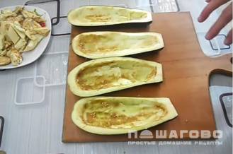 Фото приготовления рецепта: Баклажаны, фаршированные мясом, в духовке - шаг 3