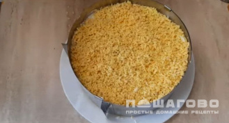 Фото приготовления рецепта: Салат Мимоза с горбушей и сыром - шаг 8
