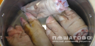 Фото приготовления рецепта: Щи из свиных ножек - шаг 2