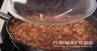 Фото приготовления рецепта: Овощная лазанья с кабачками - шаг 8