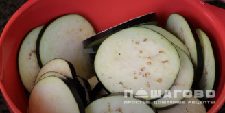 Фото приготовления рецепта: Баклажаны с помидорами и чесноком - шаг 1
