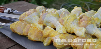 Фото приготовления рецепта: Шашлык из курицы - шаг 5