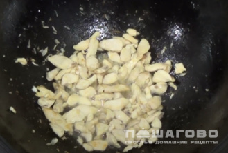 Фото приготовления рецепта: Папоротник с курицей - шаг 4