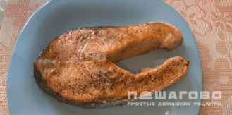 Фото приготовления рецепта: Стейк из лосося - шаг 3