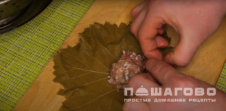 Фото приготовления рецепта: Долма с соусом мацони - шаг 5