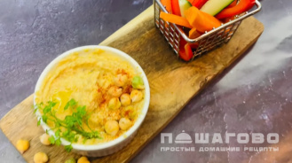 Фото приготовления рецепта: Хумус с кунжутной пастой - шаг 6