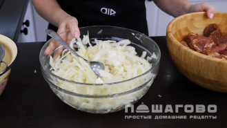 Фото приготовления рецепта: Шашлык в духовке - шаг 3