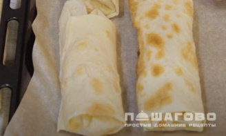 Фото приготовления рецепта: Рулет из лаваша с капустой в духовке - шаг 5