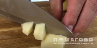 Фото приготовления рецепта: Суп из соленых грибов с ветчиной - шаг 3