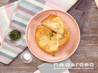 Фото приготовления рецепта: Хачапури с адыгейским сыром - шаг 6