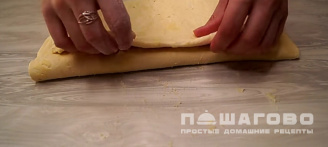 Фото приготовления рецепта: Слоеное тесто быстрого приготовления - шаг 9